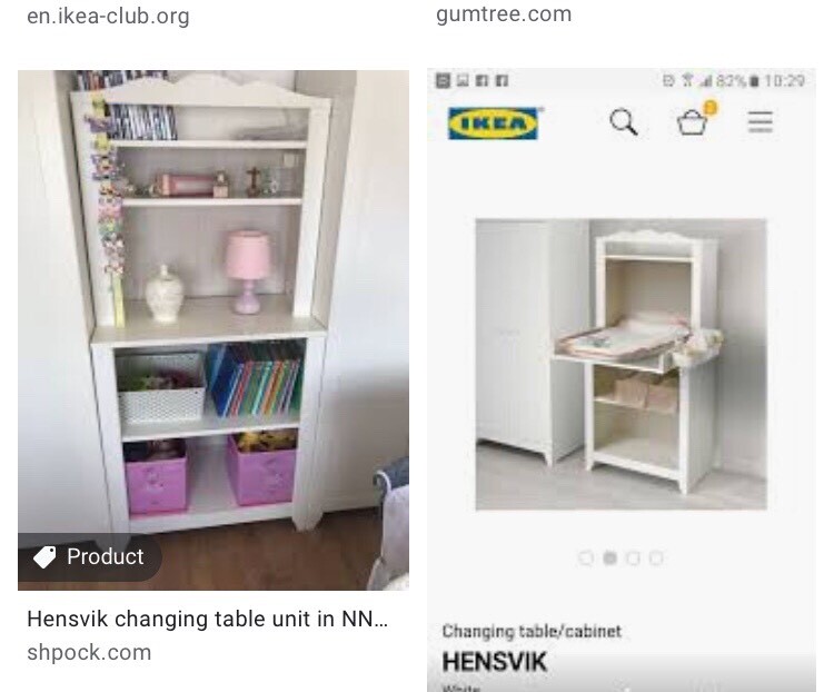 ikea hensvik changing table